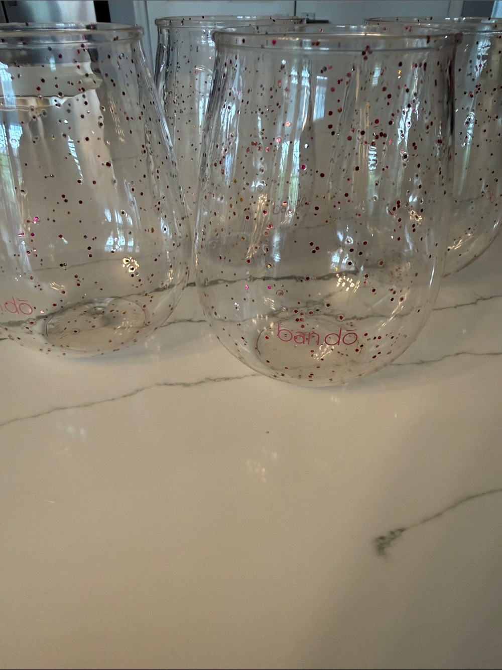 Confetti Plastic Wine Tumblers
